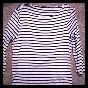 Black and white striped shirt. Amazingly soft.